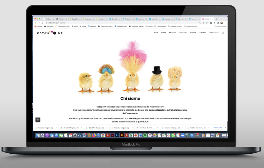 sito KATAPOINT, articoli personalizzati